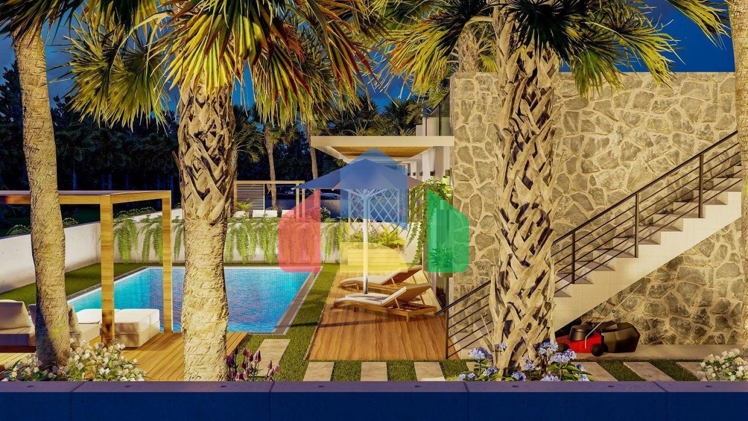 Вилла таунхаус 242 м2 в красивом комплексе в 500 метрах от моря