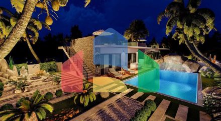 Вилла таунхаус 242 м2 в красивом комплексе в 500 метрах от моря