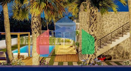 Вилла таунхаус 242 м2 в красивом комплексе в 500 метрах от моря