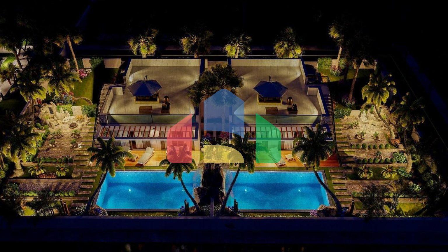 Вилла таунхаус 242 м2 в красивом комплексе в 500 метрах от моря