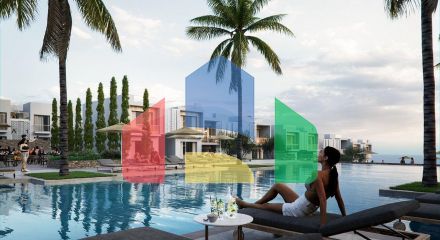 Квартира 1+1 Penthouse 60 м2 с двумя террасами в Каршияке