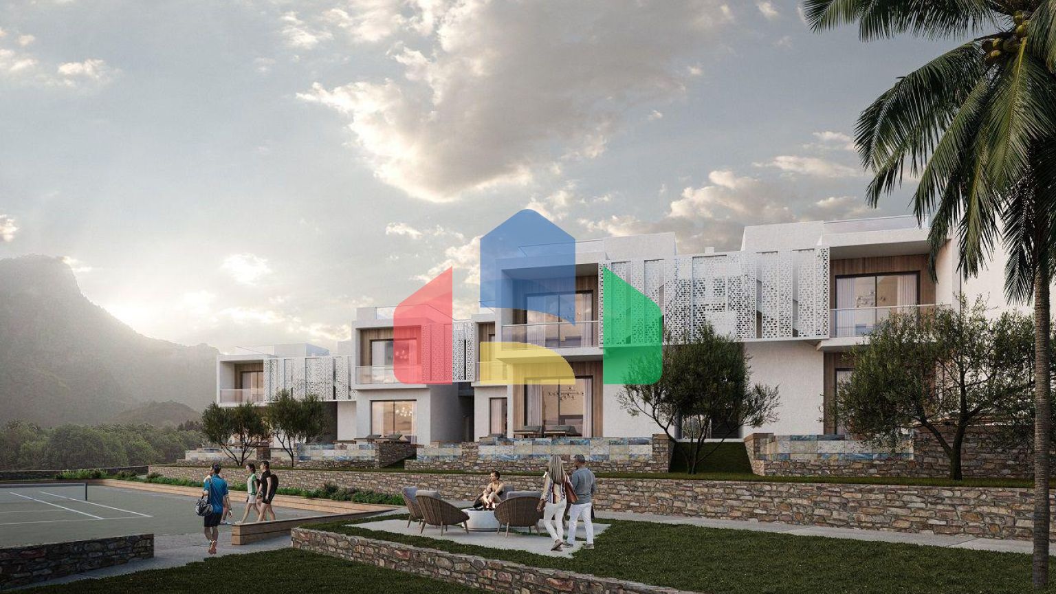 Квартира 1+1 Penthouse 60 м2 с двумя террасами в Каршияке