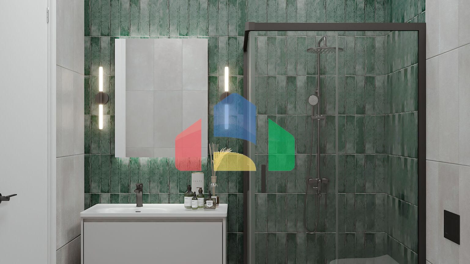 Квартира 1+1 Penthouse 60 м2 с двумя террасами в Каршияке