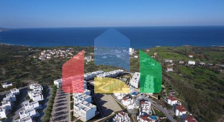 Квартира 2+1Penthouse 80 м2 с двумя террасами в Каршияке