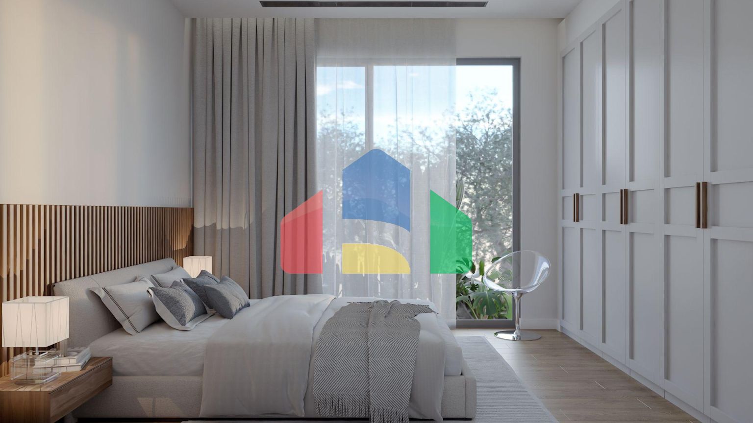 Квартира 2+1Penthouse 80 м2 с двумя террасами в Каршияке