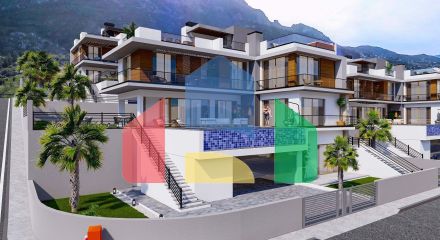 Вилла 5+2 (428 м2) с бассейном в новом комплексе в Лапте