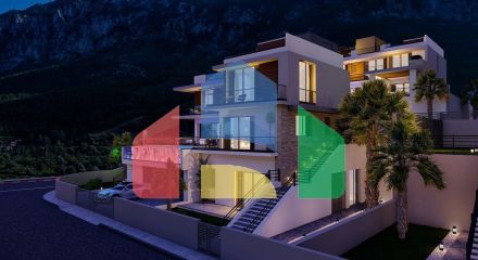 Вилла 5+2 (428 м2) с бассейном в новом комплексе в Лапте