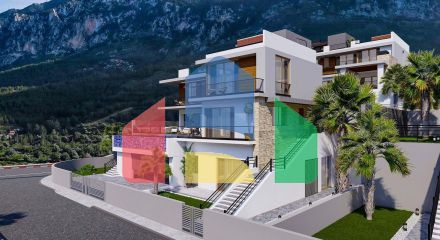 Вилла 5+2 (428 м2) с бассейном в новом комплексе в Лапте