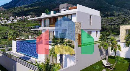 Роскошная вилла 6+2 (507 м2) с бассейном в новом комплексе в Лапте