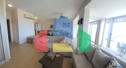 Готовая двухуровневая квартира 5+1(150 м2) с собственным бассейном на первой линии от моря