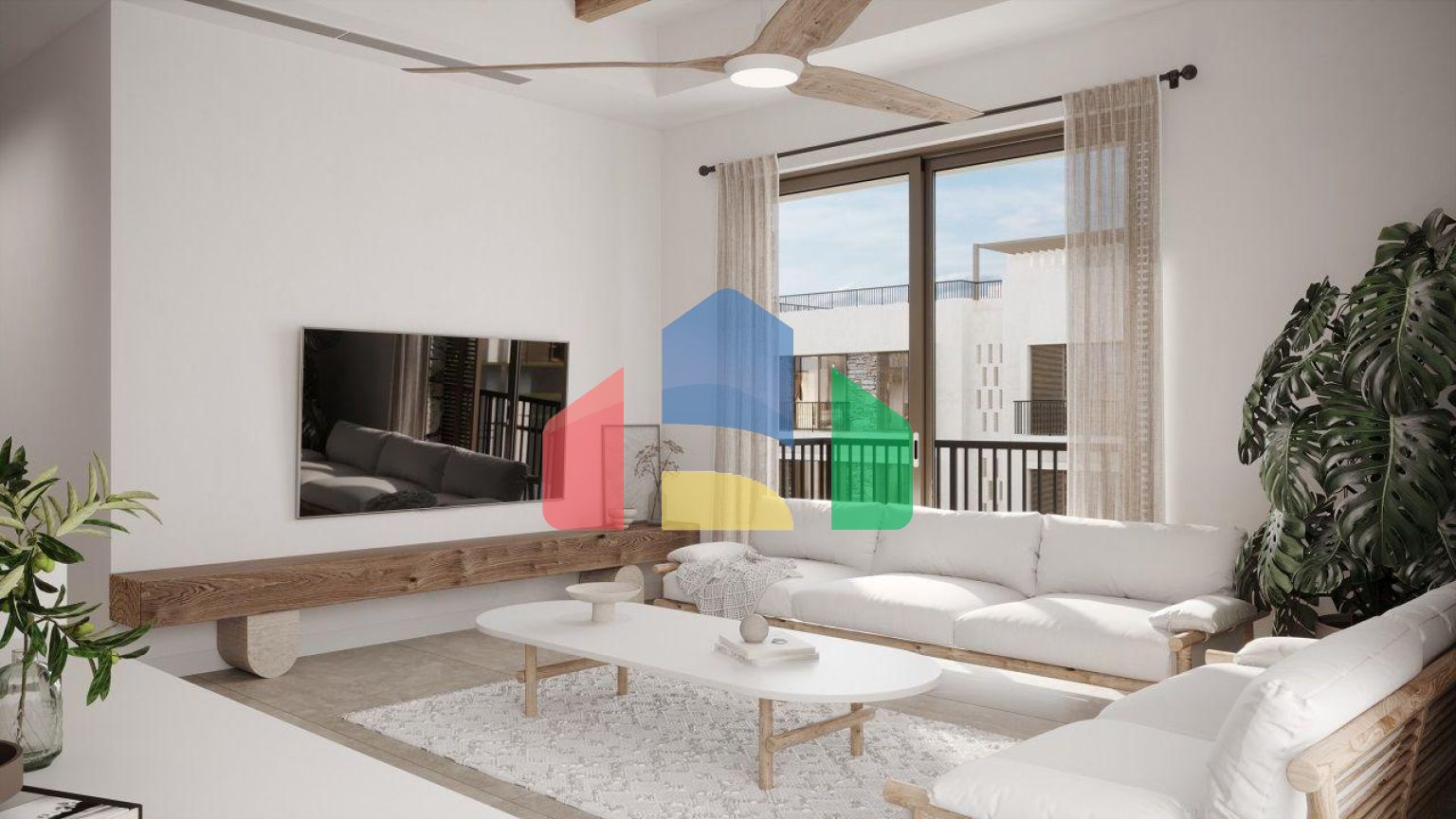 Квартира 2+1 (117  м2) с собственным садом  в новом комплексе в Алсанджаке