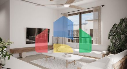 Квартира 2+1 (117  м2) с собственным садом  в новом комплексе в Алсанджаке