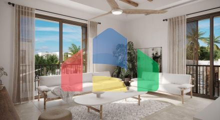 Квартира 2+1 (117  м2) с собственным садом  в новом комплексе в Алсанджаке