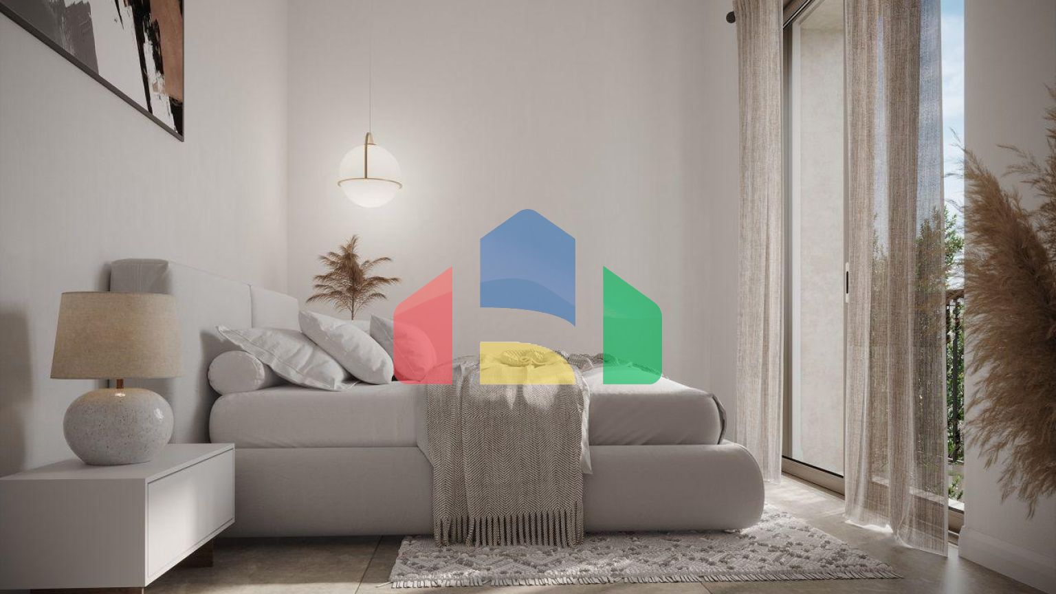 Квартира 2+1 (117  м2) с собственным садом  в новом комплексе в Алсанджаке