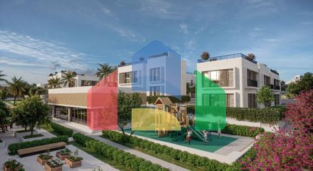 Apartment 3 + 1 (139 m2) with a private garden in a new complex in Alsancak