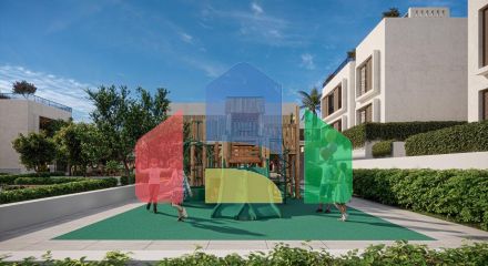 Apartment 3 + 1 (139 m2) with a private garden in a new complex in Alsancak