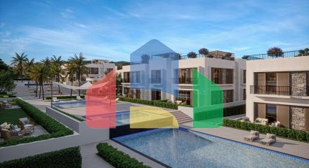 Apartment 3 + 1 (139 m2) with a private garden in a new complex in Alsancak