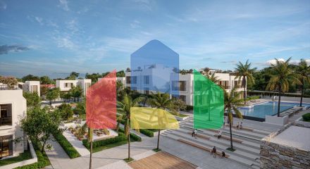 Apartment 3 + 1 (139 m2) with a private garden in a new complex in Alsancak
