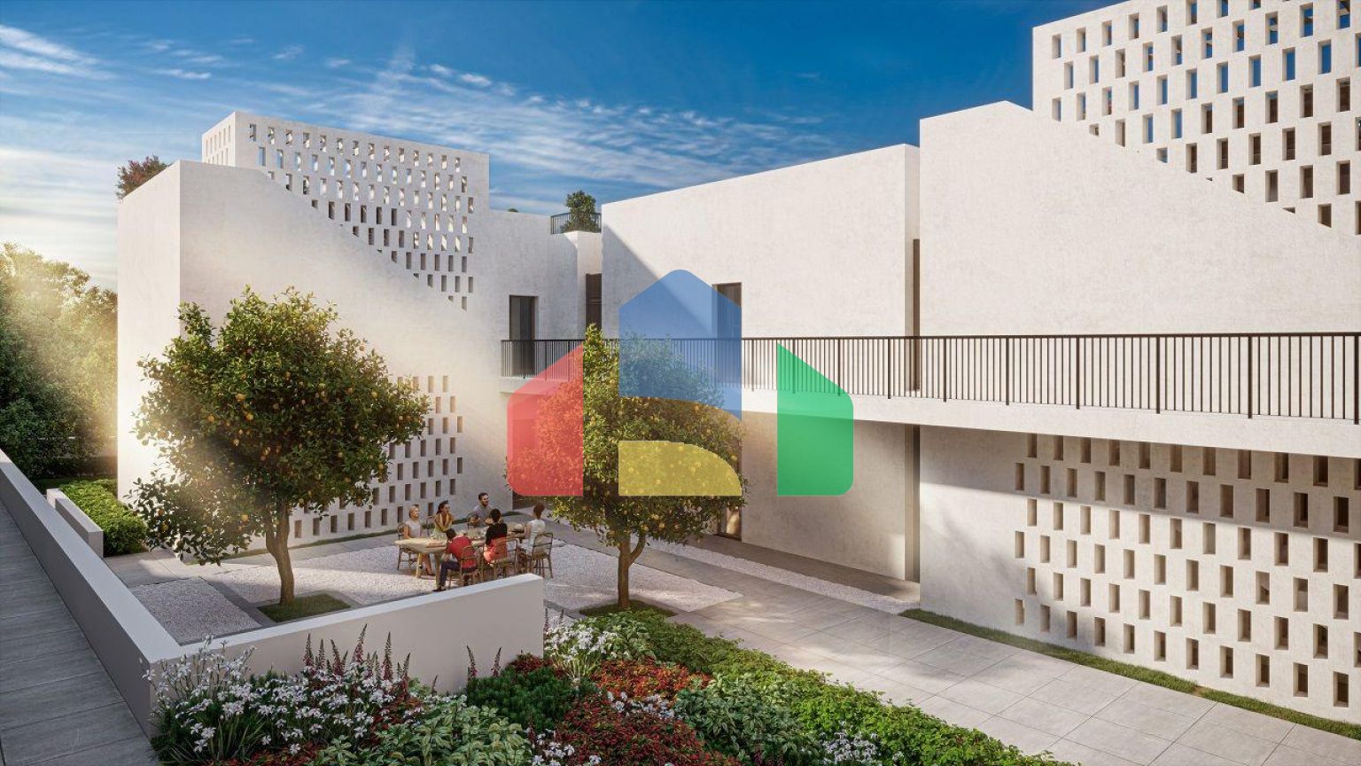 Квартира 3+1 (139 м2) с собственным садом  в новом комплексе в Алсанджаке