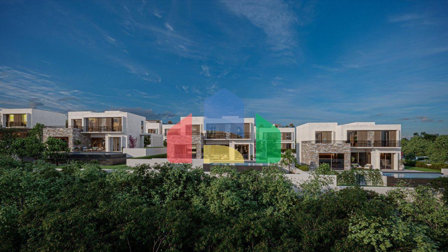 Квартира 3+1 (139 м2) с собственным садом  в новом комплексе в Алсанджаке