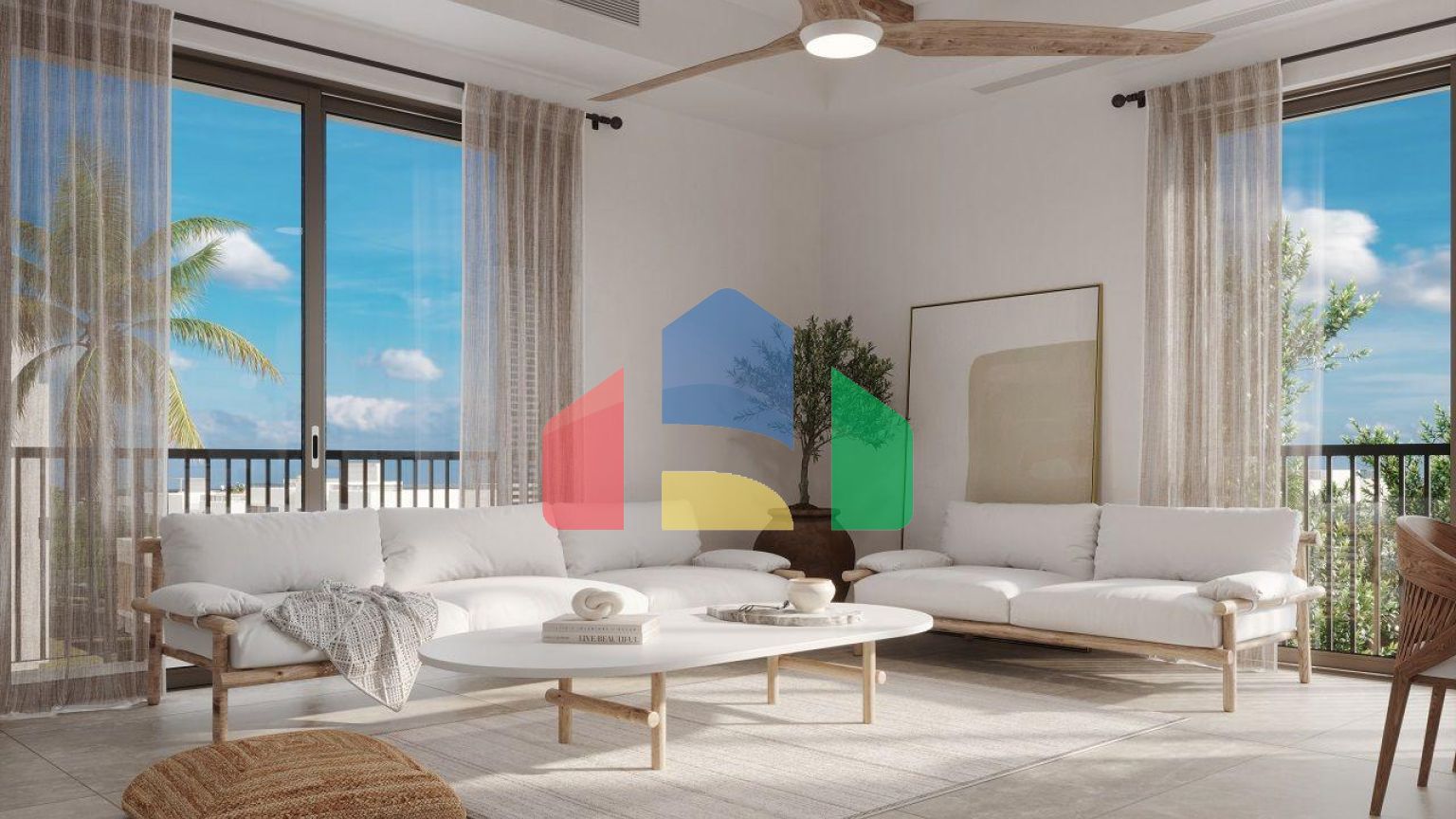 Квартира 3+1 (139 м2) с собственным садом  в новом комплексе в Алсанджаке