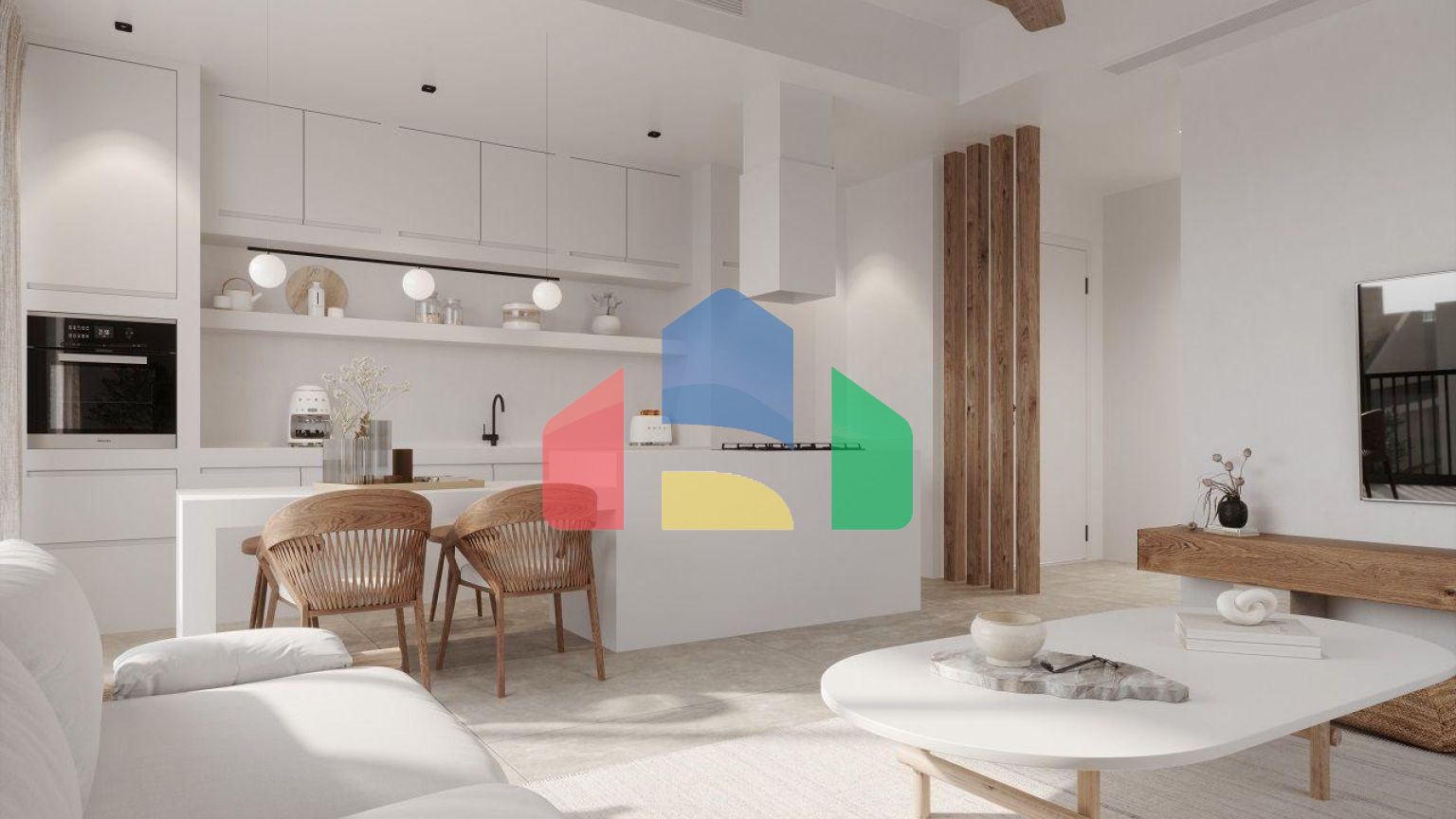 Квартира 3+1 (139 м2) с собственным садом  в новом комплексе в Алсанджаке