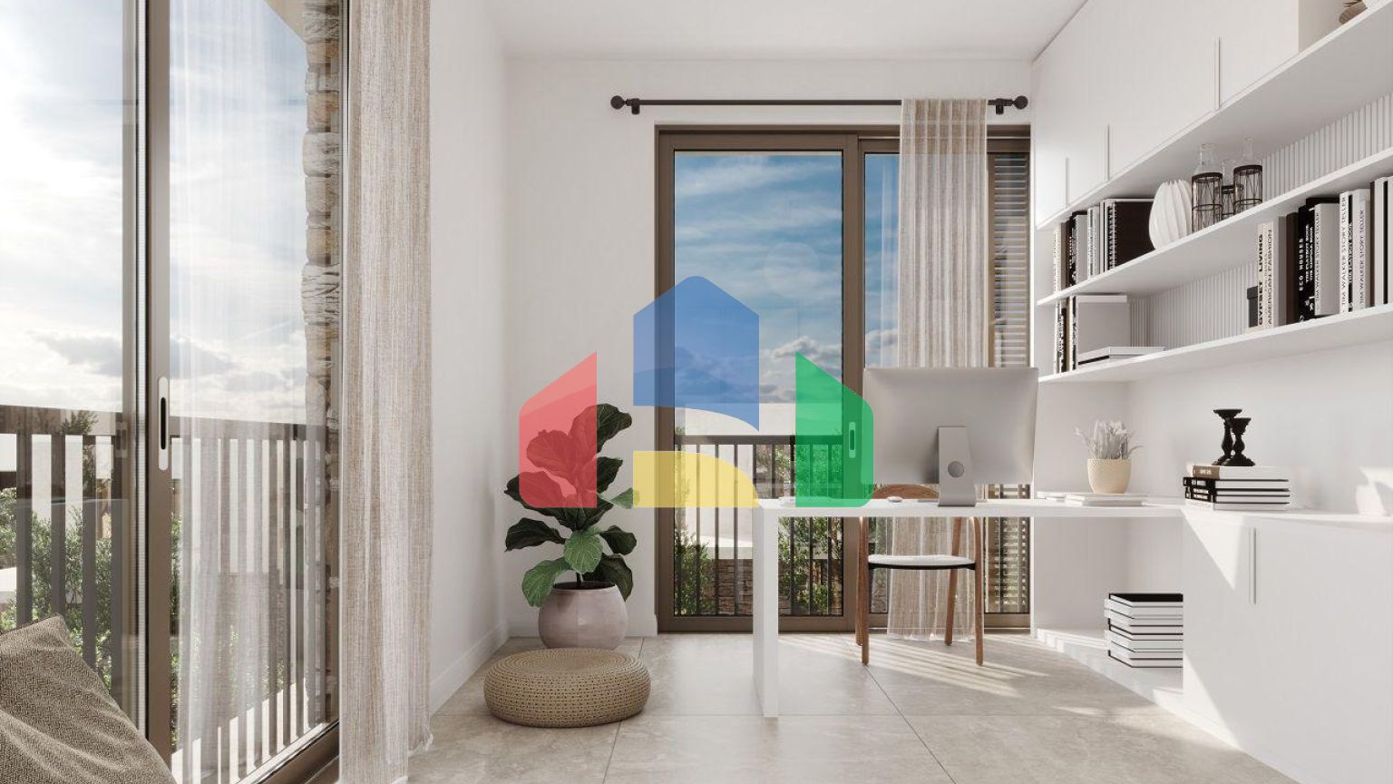 Квартира 3+1 (139 м2) с собственным садом  в новом комплексе в Алсанджаке