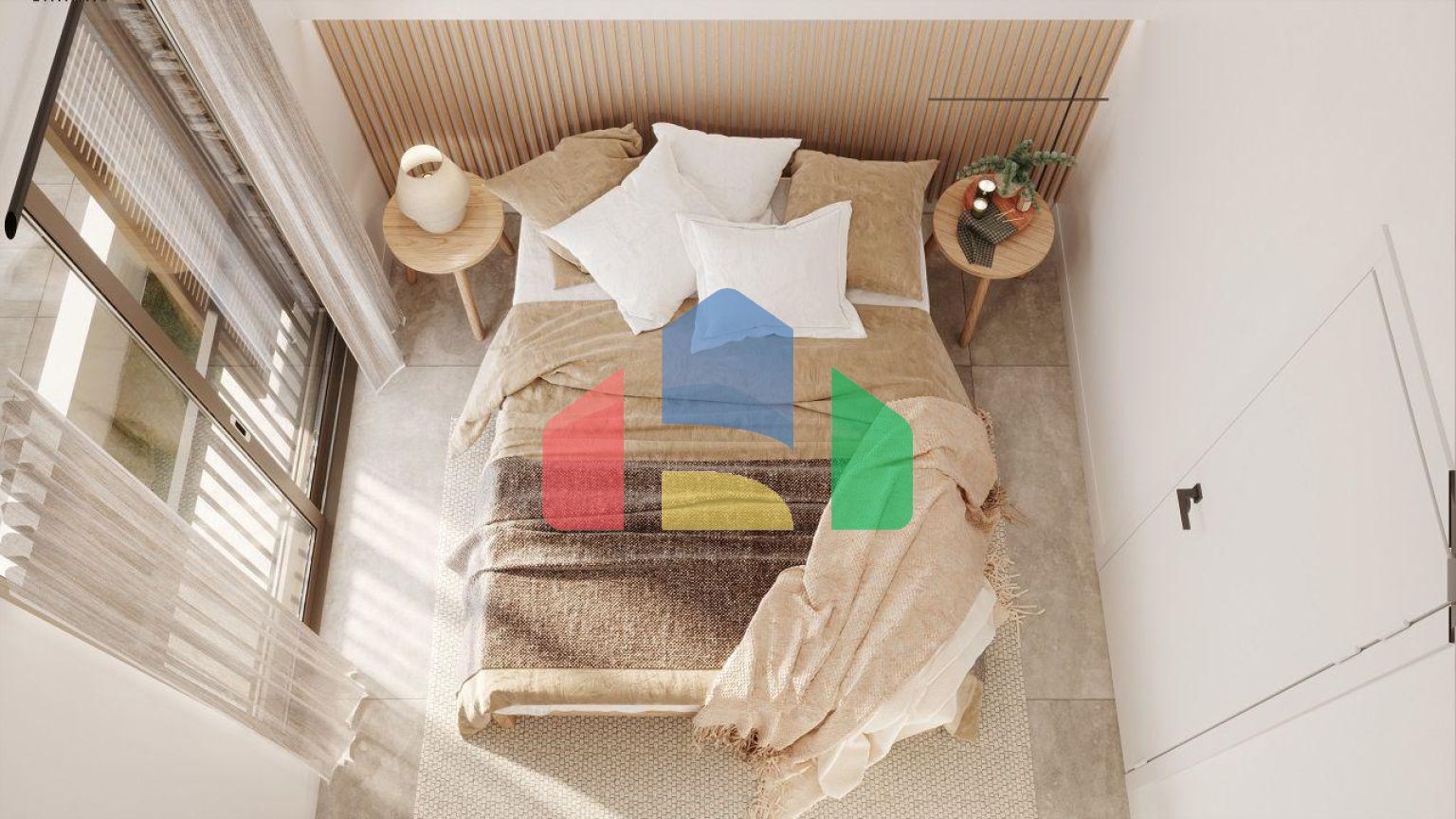 Квартира 3+1 (139 м2) с собственным садом  в новом комплексе в Алсанджаке