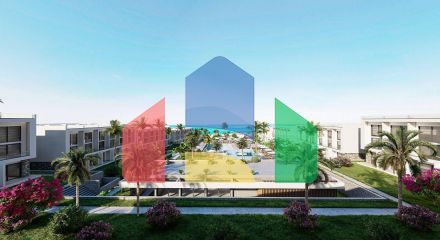 Apartment 1 + 1 Penthouse 57 m2 in a new complex 200 meters from the sea