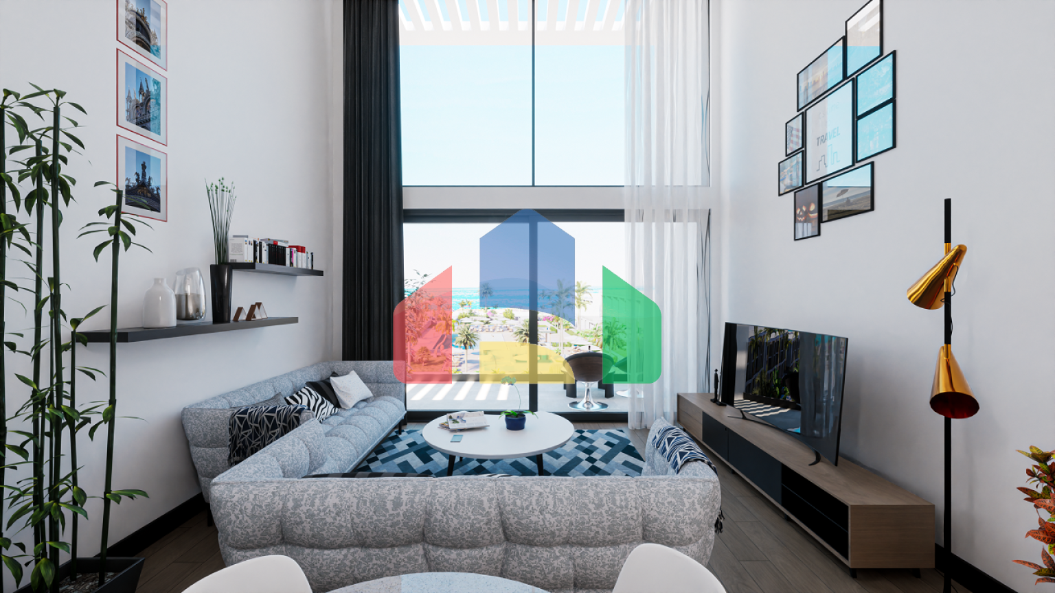 Квартира 1+1 Penthouse 57 м2 в новом комплексе в 200 метрах от моря