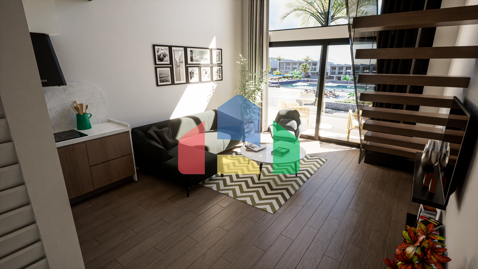 Квартира 1+1 Penthouse 57 м2 в новом комплексе в 200 метрах от моря