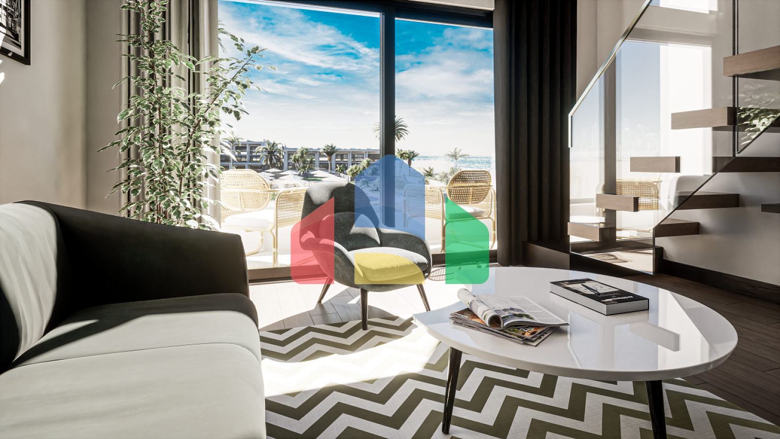 Квартира 1+1 Penthouse 57 м2 в новом комплексе в 200 метрах от моря