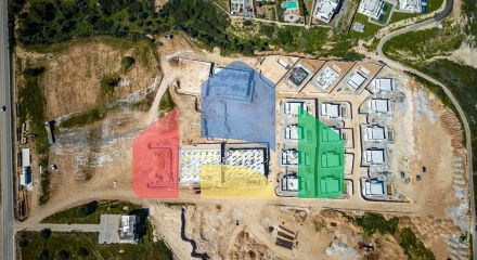 Бунгало 3+1 (125 м2) с террасой и бассейном в новом комплексе в 200 метрах от моря