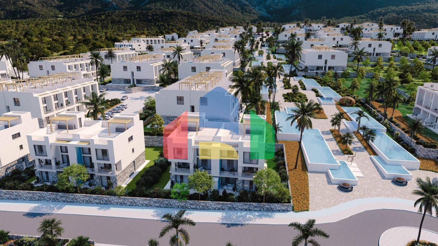 Студия 43 м2 в большом комплексе у моря