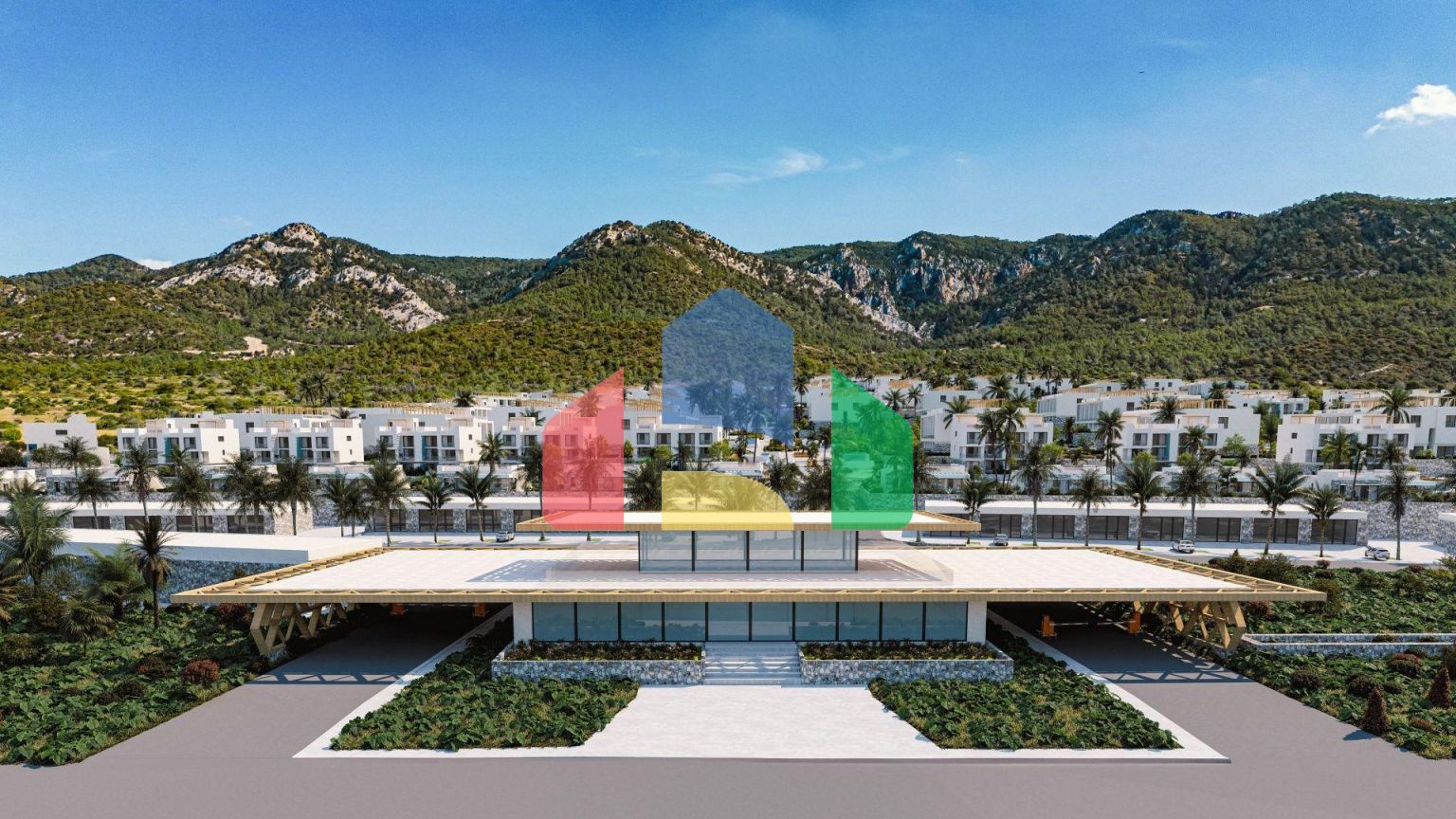 Студия 43 м2 в большом комплексе у моря