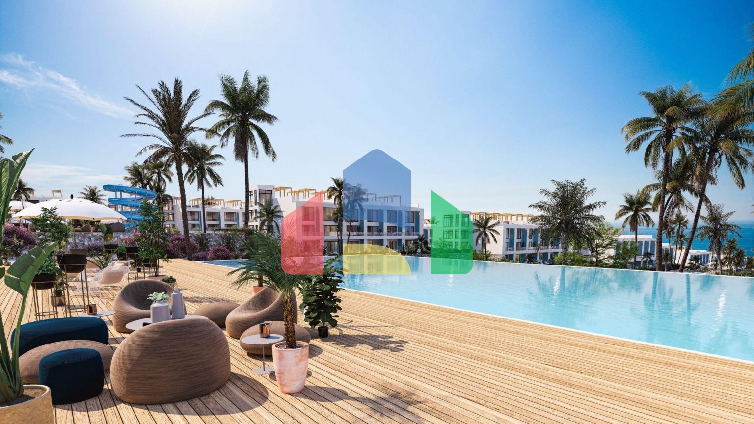 Двухкомнатная квартира Duplex Penthouse 60 м2  в 340 метрах от моря