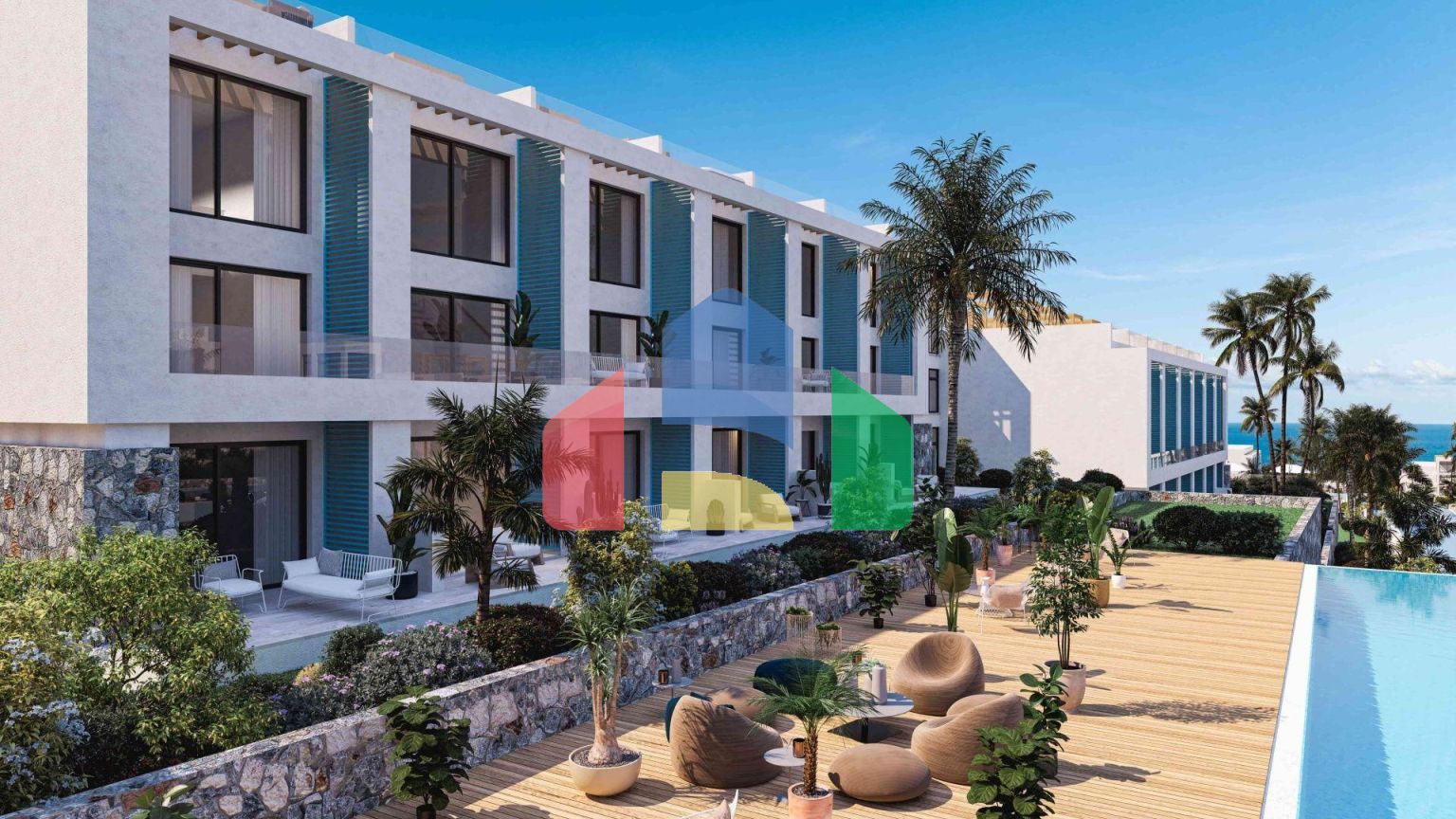 Двухкомнатная квартира Duplex Penthouse 60 м2  в 340 метрах от моря