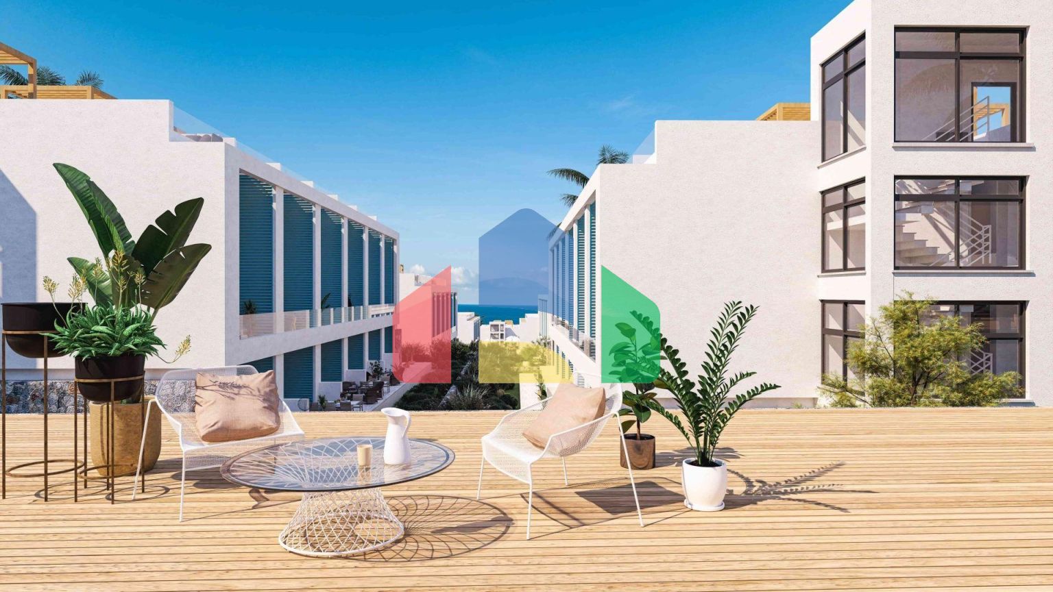 Двухкомнатная квартира Duplex Penthouse 60 м2  в 340 метрах от моря