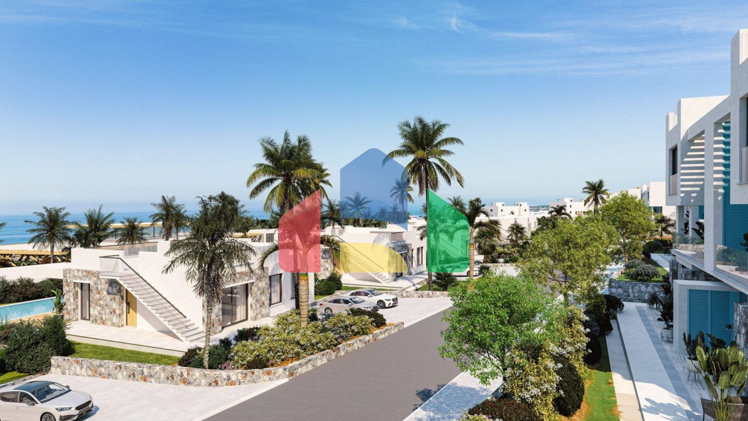 Бунгало 3+1 (295 м2 ) в новом комплексе в Эсентепе