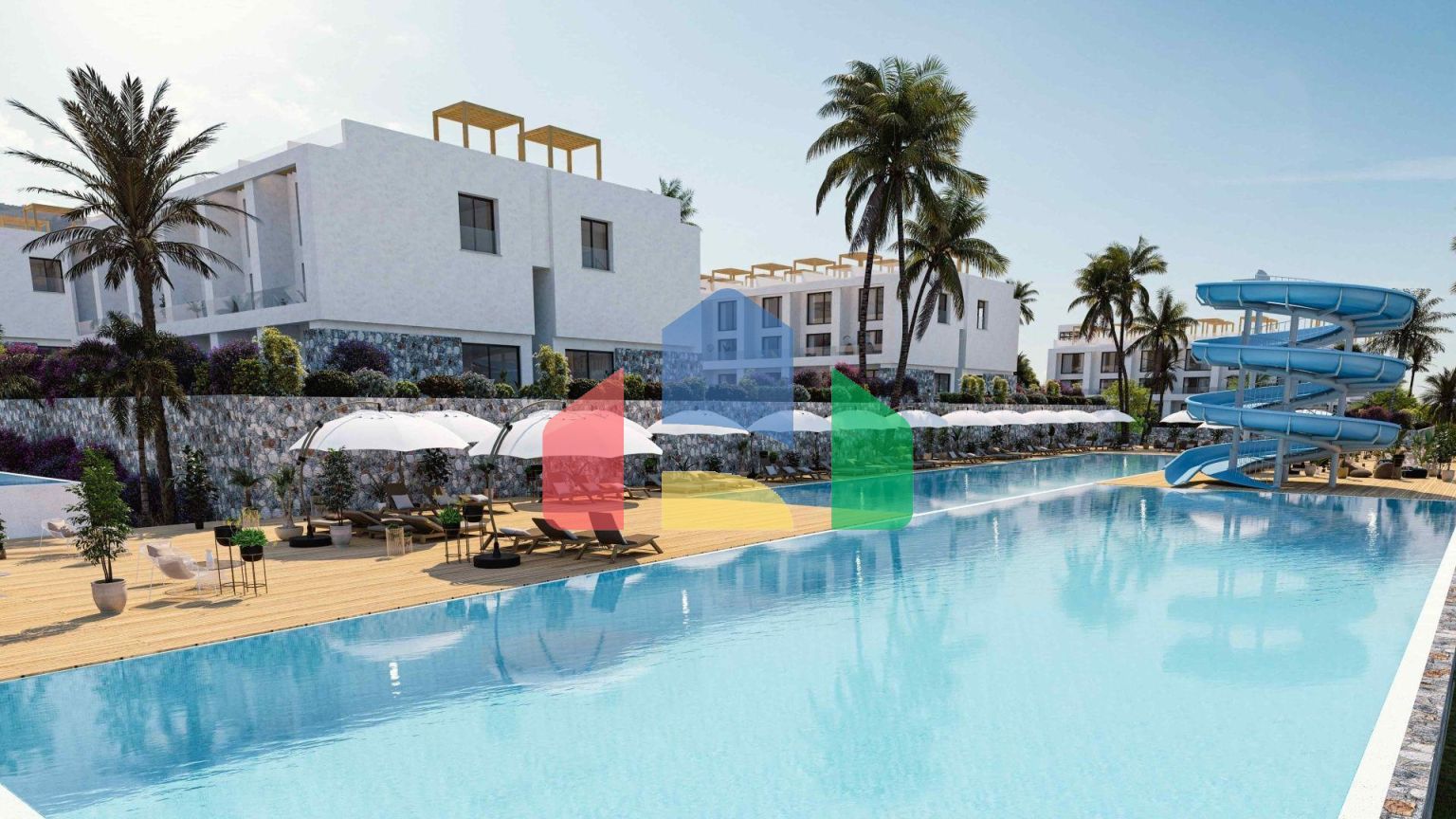 Бунгало 3+1 (295 м2 ) в новом комплексе в Эсентепе