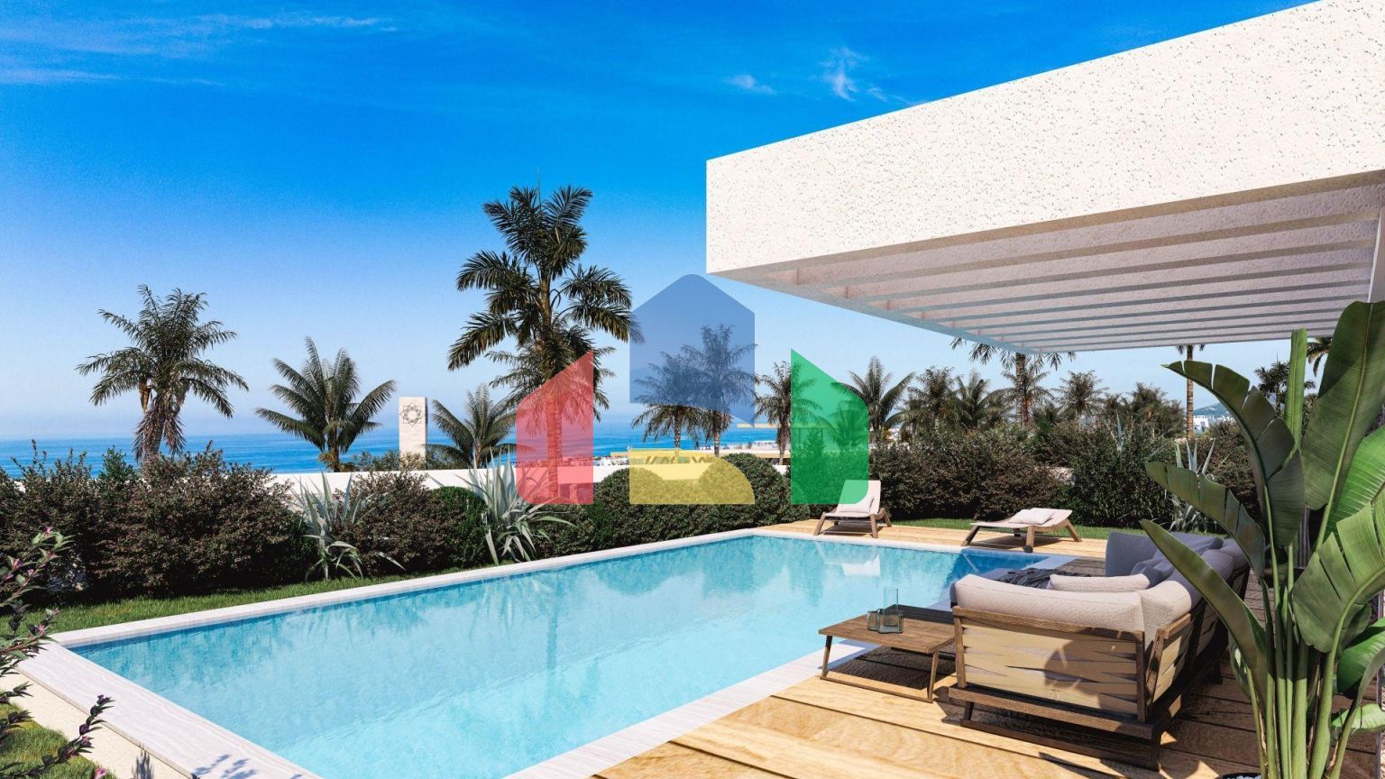 Бунгало 3+1 (295 м2 ) в новом комплексе в Эсентепе