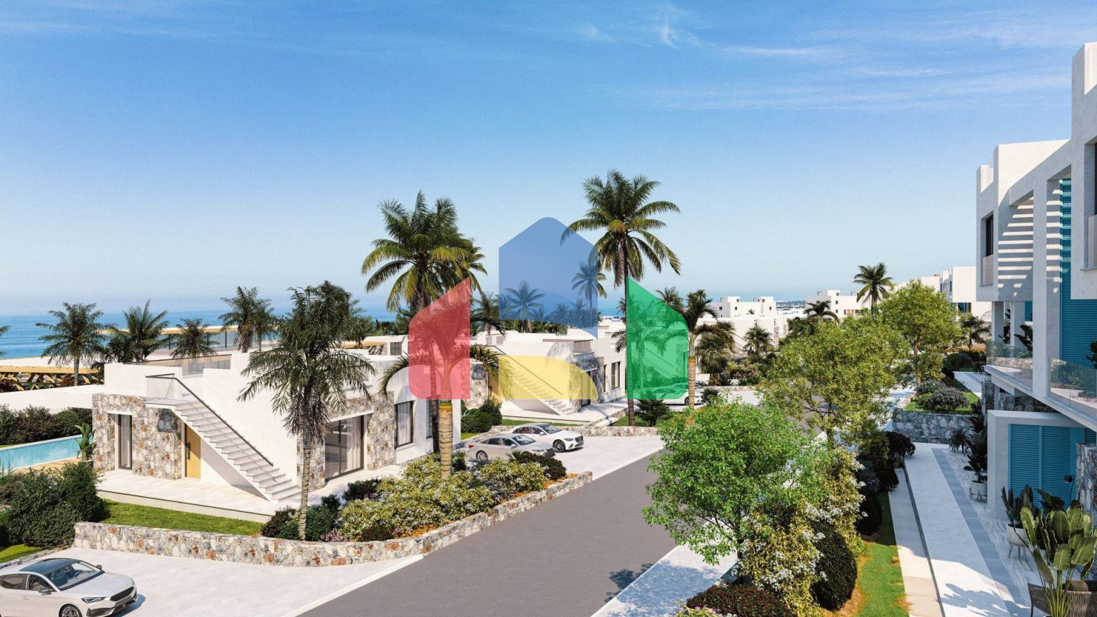 Бунгало 3+1 (295 м2 ) в новом комплексе в Эсентепе