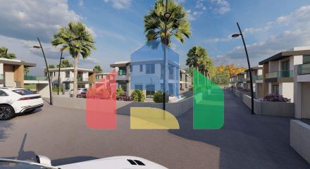 Villa 4 + 1 (250 m2) with a plot of land in a new complex in Lapta