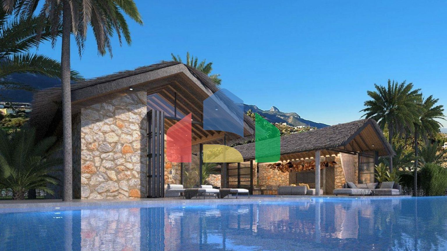 Вилла 2+1 (83 м2) с террасой  в новом комплексе у моря