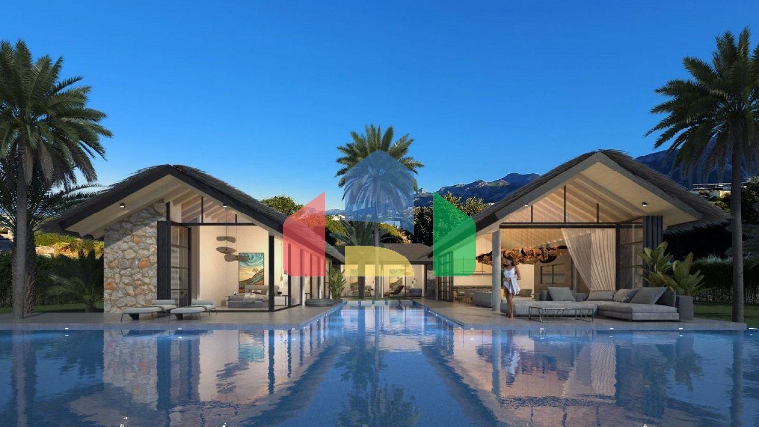 Вилла 2+1 (83 м2) с террасой  в новом комплексе у моря