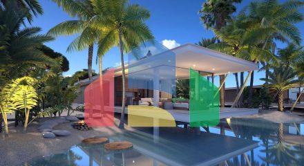 Вилла 2+1 (83 м2) с террасой  в новом комплексе у моря