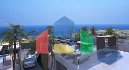 Bungalow 3 + 1 (130 m2) with a swimming pool in a new complex in Esentepe