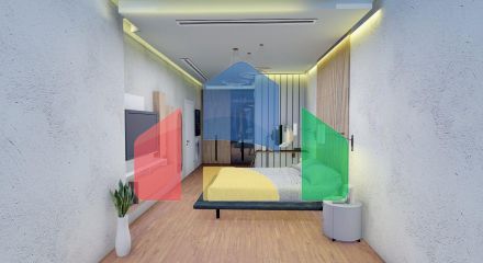 Bungalow 3 + 1 (130 m2) with a swimming pool in a new complex in Esentepe