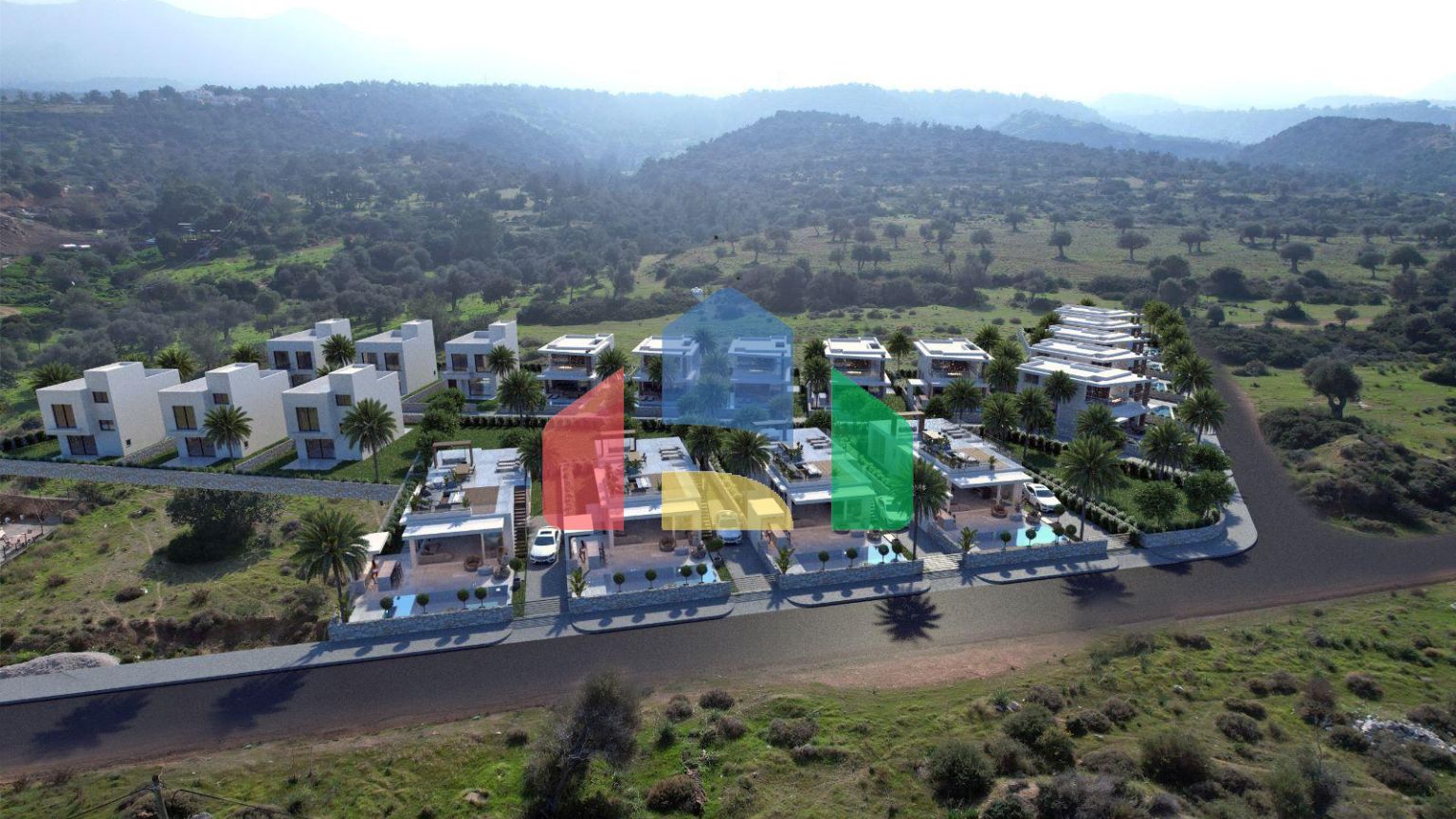 Вилла Duplex 3+1(140 м2 ) с бассейном в новом комплексе в Эсентепе