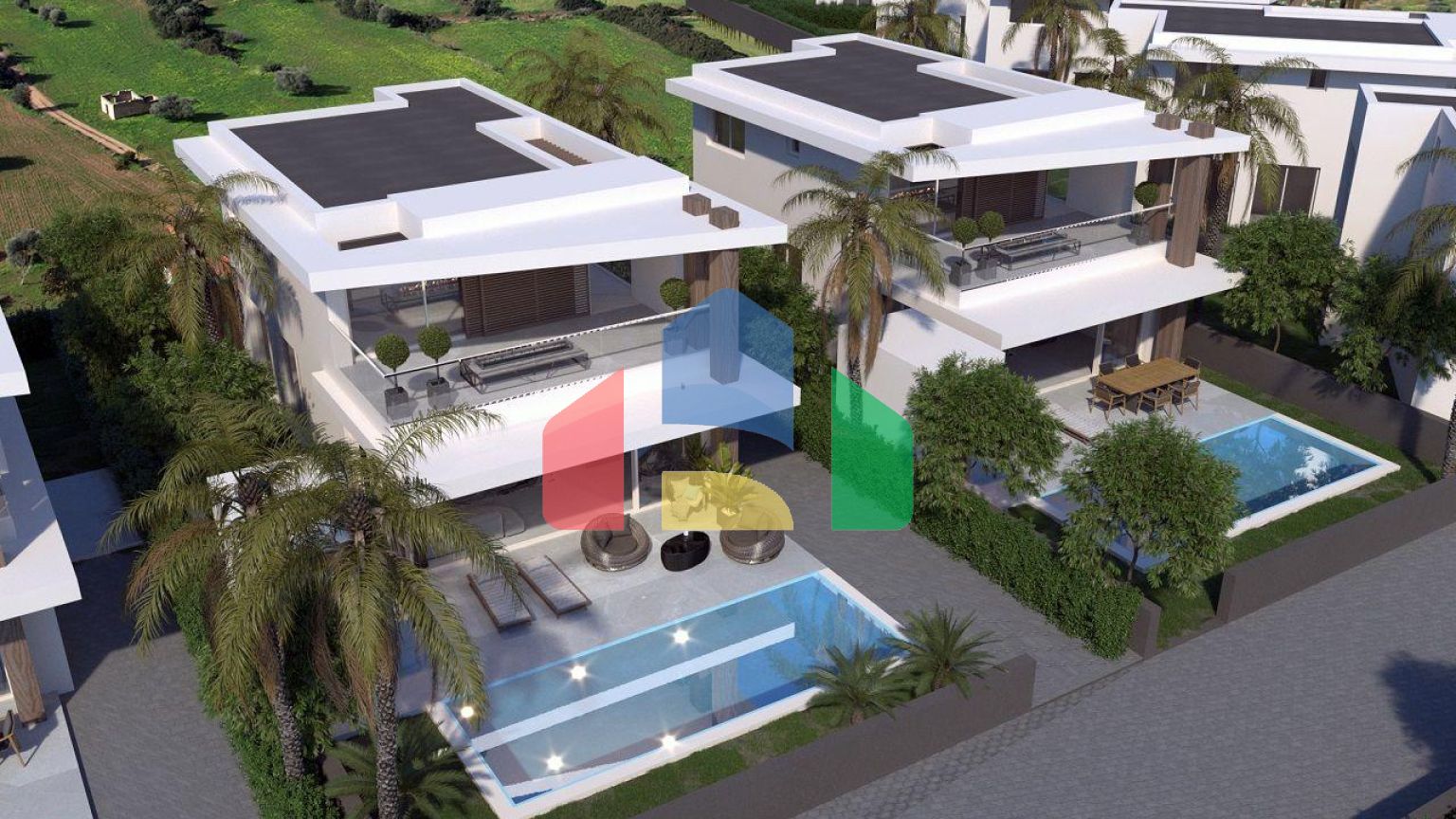 Вилла Duplex 3+1(140 м2 ) с бассейном в новом комплексе в Эсентепе